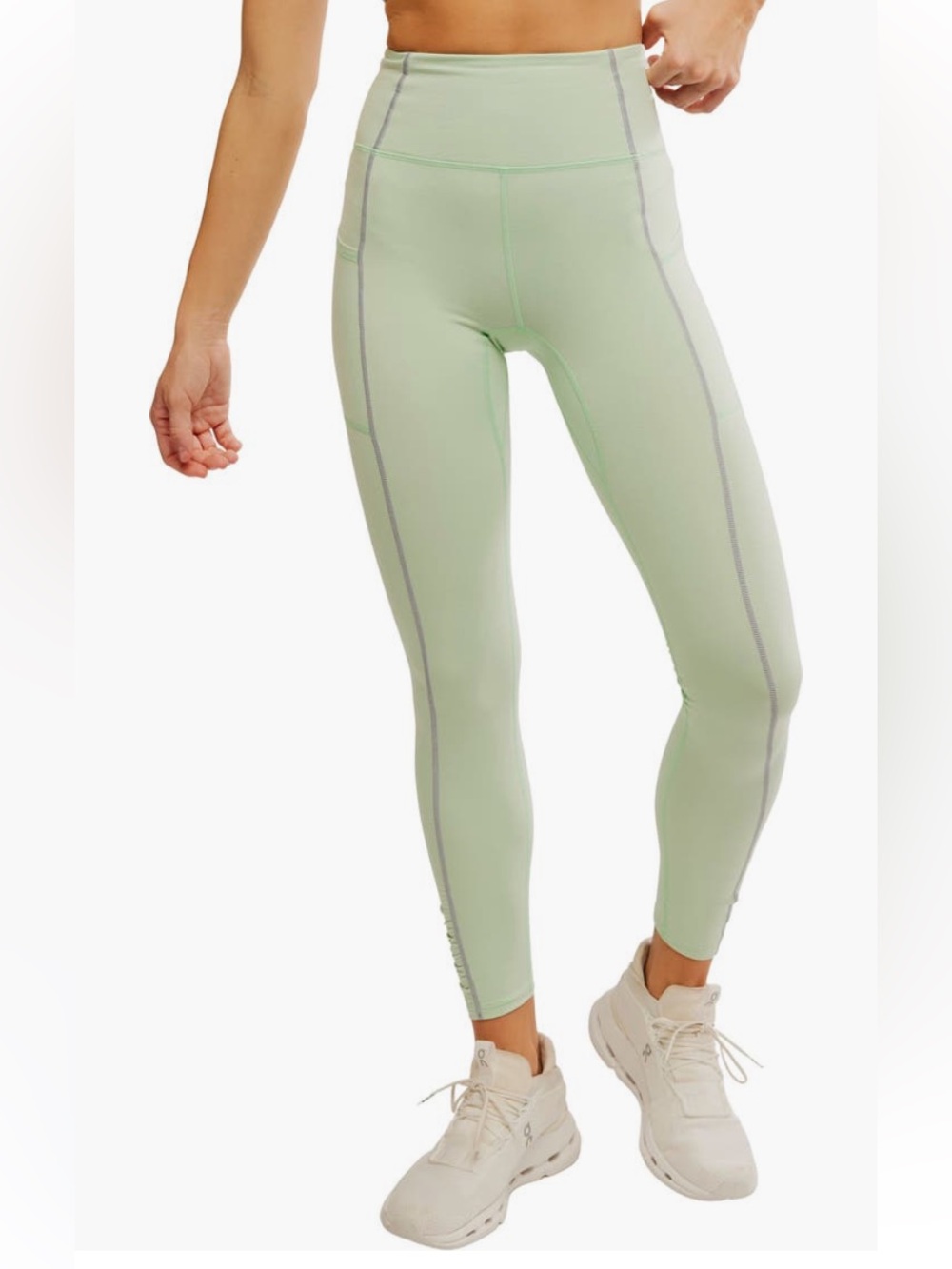 FP MOVEMENT BY FREE PEOPLE You're A Peach Ankle Leggings - CACTUS